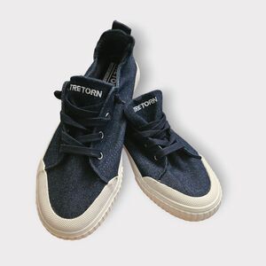 Tretorn Womens Meg 2.0 Blue Casual and Fashion SLIP-ON  Sneakers 6 Medium (M)